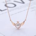Angel Wing Necklace for Women - Korean Style Dainty & Elegant Pendant, Minimalist Delicate Gold/Silver Chain Jewelry Gift