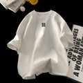 2025 Men's Oversized T-shirts Mens Cotton T Shirt White 5XL Casual Summer Wear Fashion Print Tee Shirts for Men New Clothing
