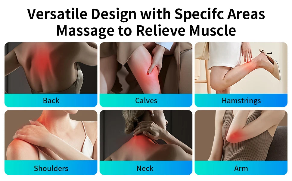 Back Massager Neck Massager with Heat 3D Kneading Massage Pillow for Relax Neck Back Shoulder Legs Gifts for Men Women Mom Dad