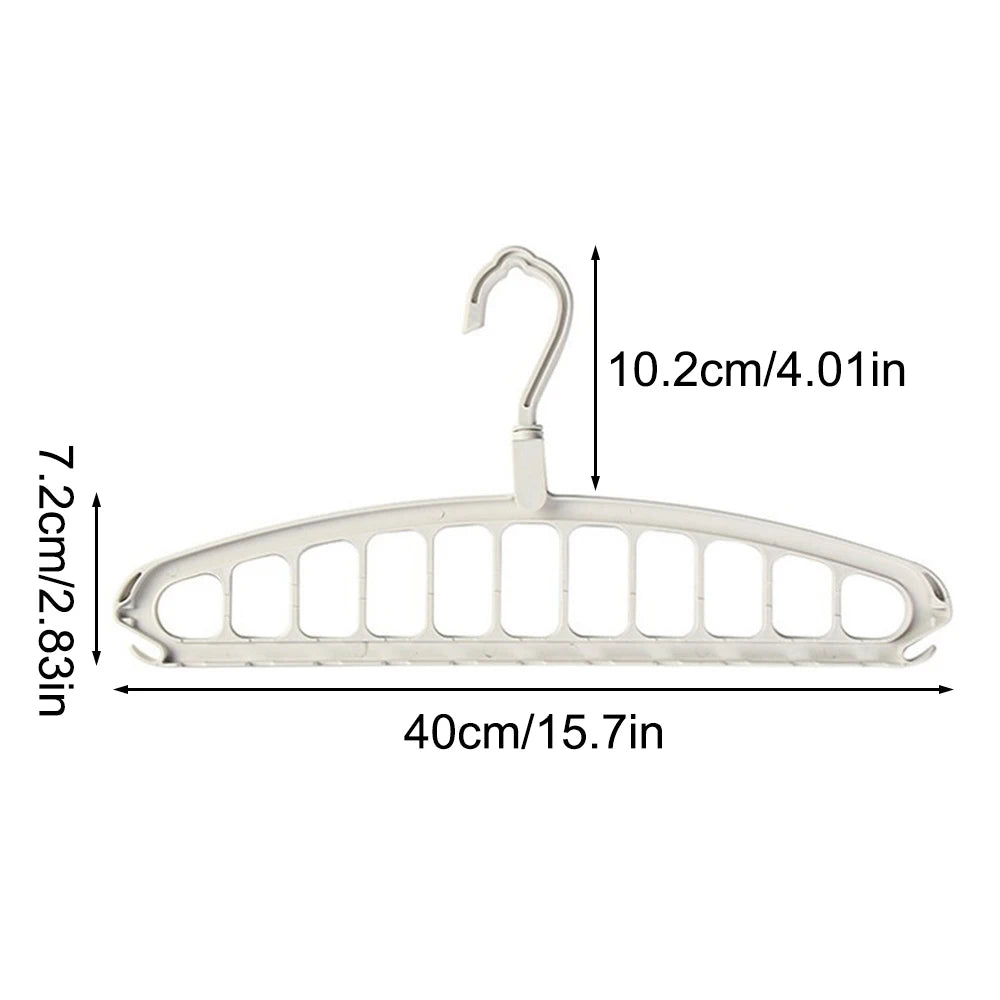 11 Hole Clothes Hanger Multifunctional Rotating Traceless Clothes Hanger Dormitory Home Bedroom Wardrobe Laundry Storage Artifac