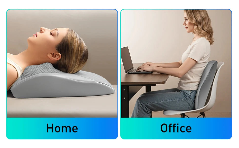 Back Massager Neck Massager with Heat 3D Kneading Massage Pillow for Relax Neck Back Shoulder Legs Gifts for Men Women Mom Dad