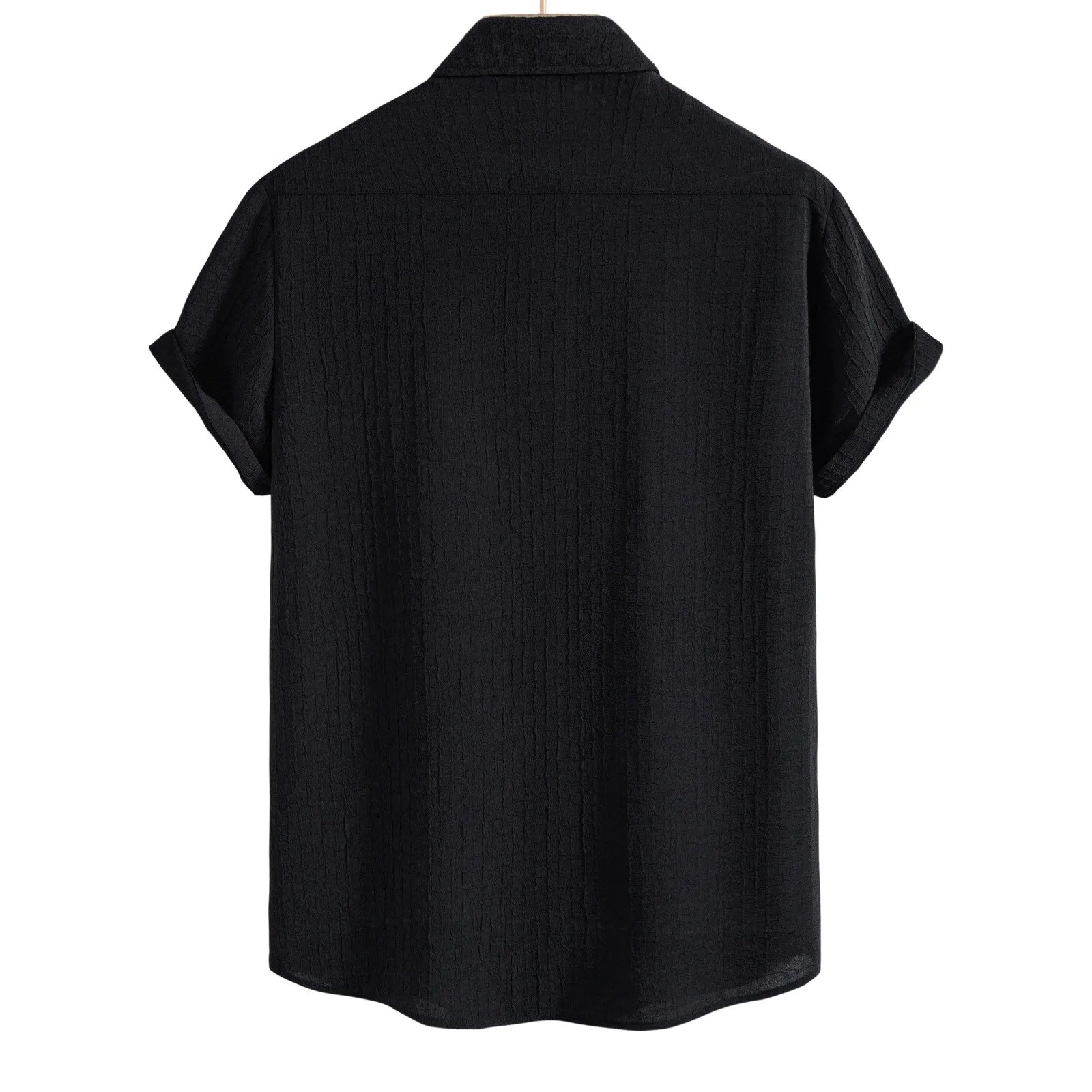 Mens Casual Waffle Shirt Suit Two Piece Solid Short Sleeved Shirt And Shorts Suit Harajuku Casual T-Shirt And Shorts Set