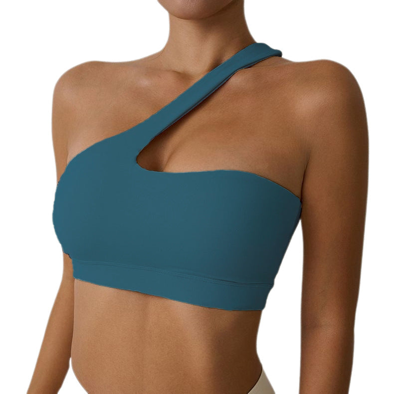 One-shoulder Off-shoulder Fitness Yoga Bra