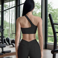 One-shoulder Off-shoulder Fitness Yoga Bra